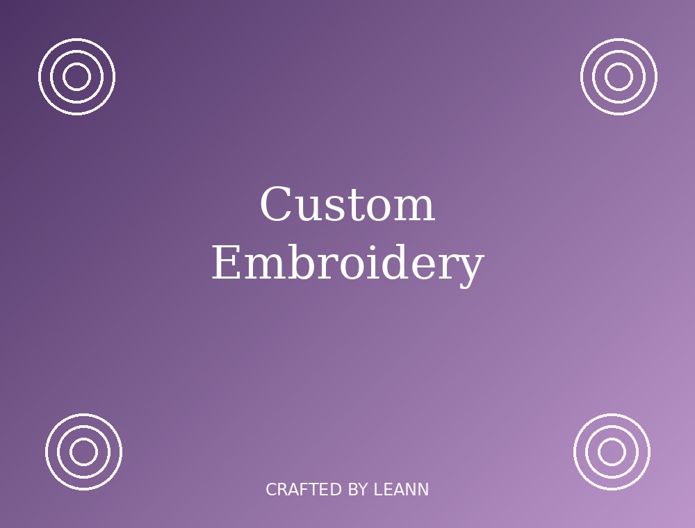 Custom embroidery